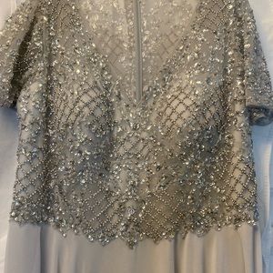 Silver mother of the bride dress size 18